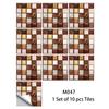 10 шт. DIY мозаика мраморные наклейки на стену имитация кирпича украшение спальни водостойкая самоклеящаяся плитка обои декор кухонного шкафа