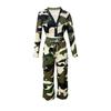 Женский комплект модный камуфляжный принт повседневный сексуальный короткие топы повседневные рабочие брюки комплект из 2 предметов