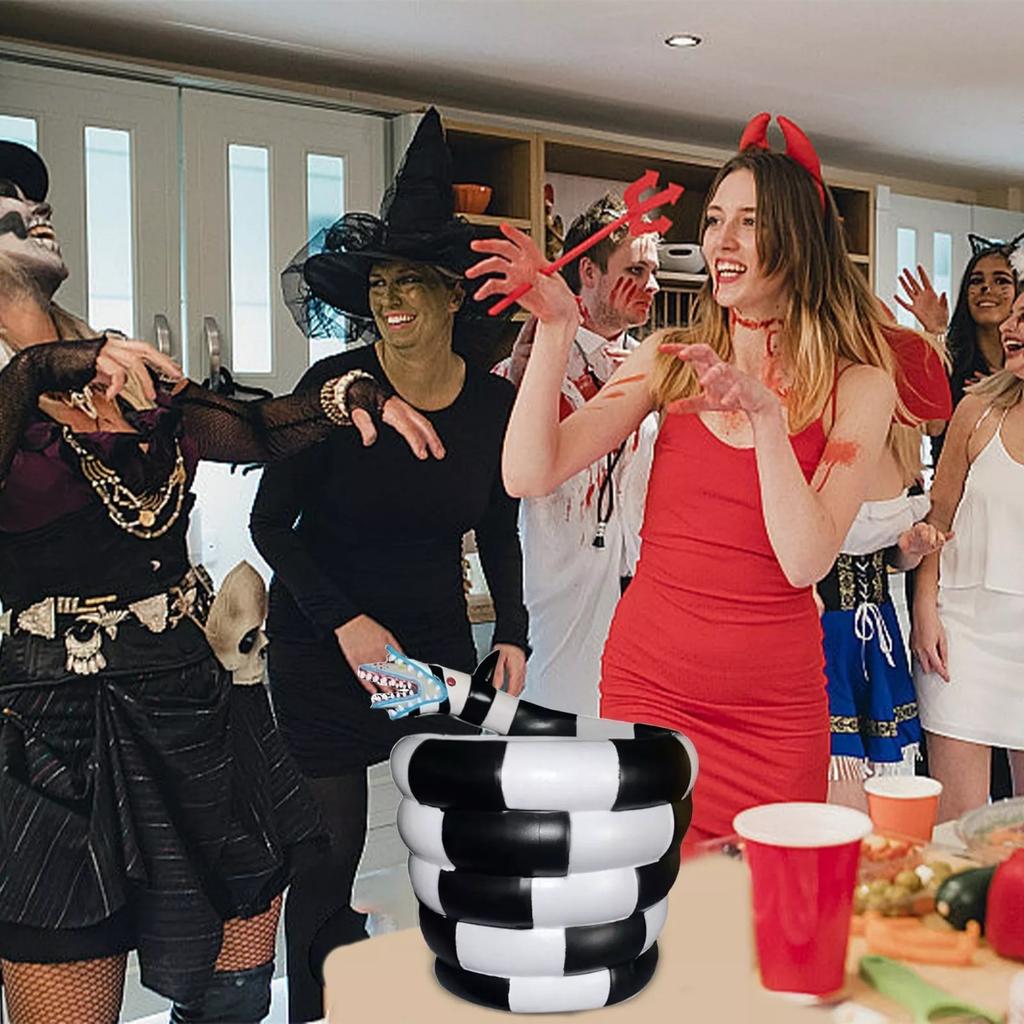 Horror Popcorn Buckets Reusable Sandworm Popcorn Bowl Prank Stuff Popcorn Basket