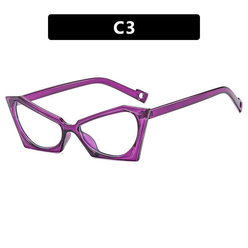 Elegant Anti-Blue Light Glasses Frame: Trendy, Personalized European-American Design with Versatile Flat Lenses.