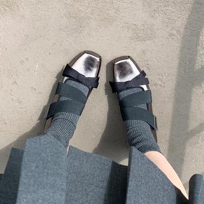 Натуральная кожа~ туфли серебристого цвета с бантом из овчины Мэри Джейн одинарные туфли женские на головной платформе маленькие кожаные туфли балетки женская обувь