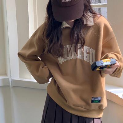 Женские свободные свитера с длинным рукавом и V-образным вырезом, женские топы, однотонные толстовки