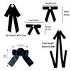 Awareness Black Ribbon Pin Skin Cancer Mourning Badge Brooch Funeral Ribbon Badge Brooch  Women Men