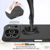 For iPhone 17 Pro Max Case Compatible with MagSafe Ripple Texture Liquid Silicone Protective Cover with Strap
