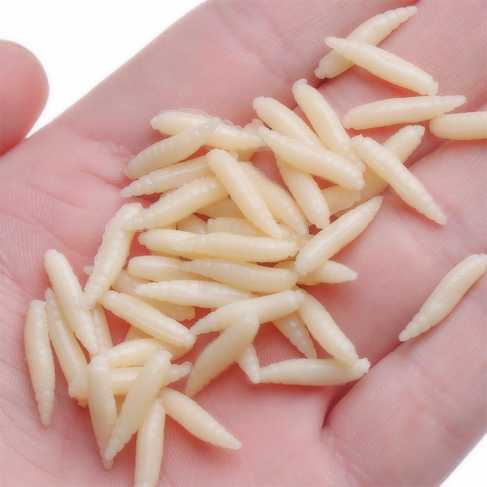 Toughness Silicon Maggots Shape Tackle Worm Fishing Bait Bionics Soft Lures Road Asia Bait