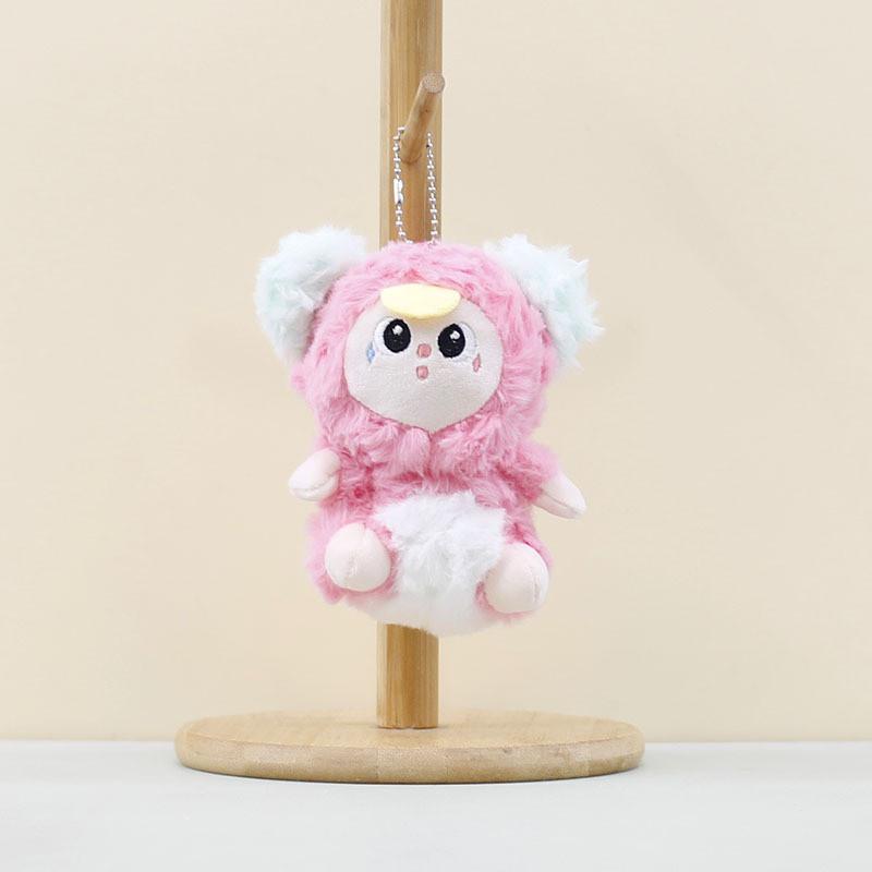 Charming Plush Animal Figure Keychain With Soft Fabric And Vibrant Colors