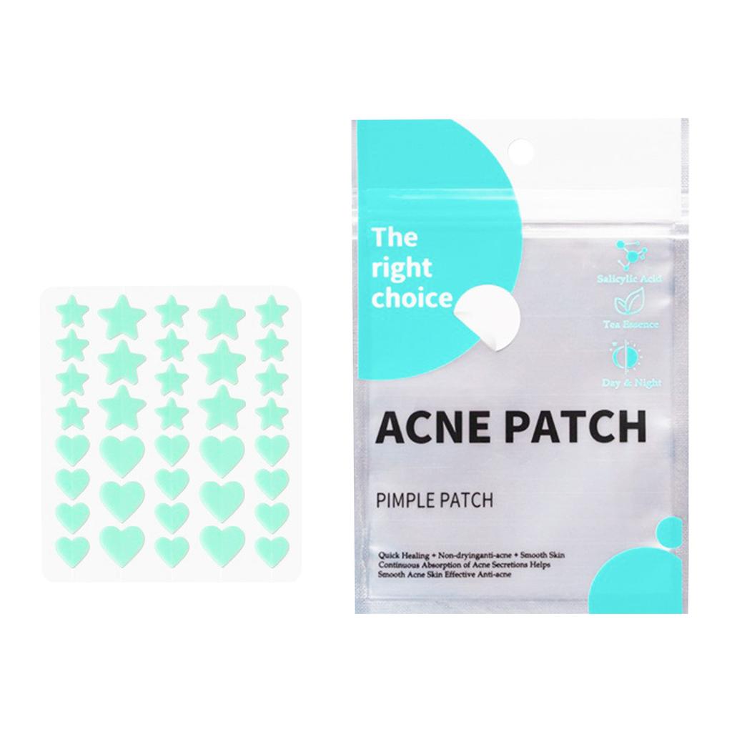 Пластырь от прыщей, пластырь от прыщей, салициловое масло, видимый водонепроницаемый, день и ночь, два в одном, пластырь от прыщей, в форме звезды