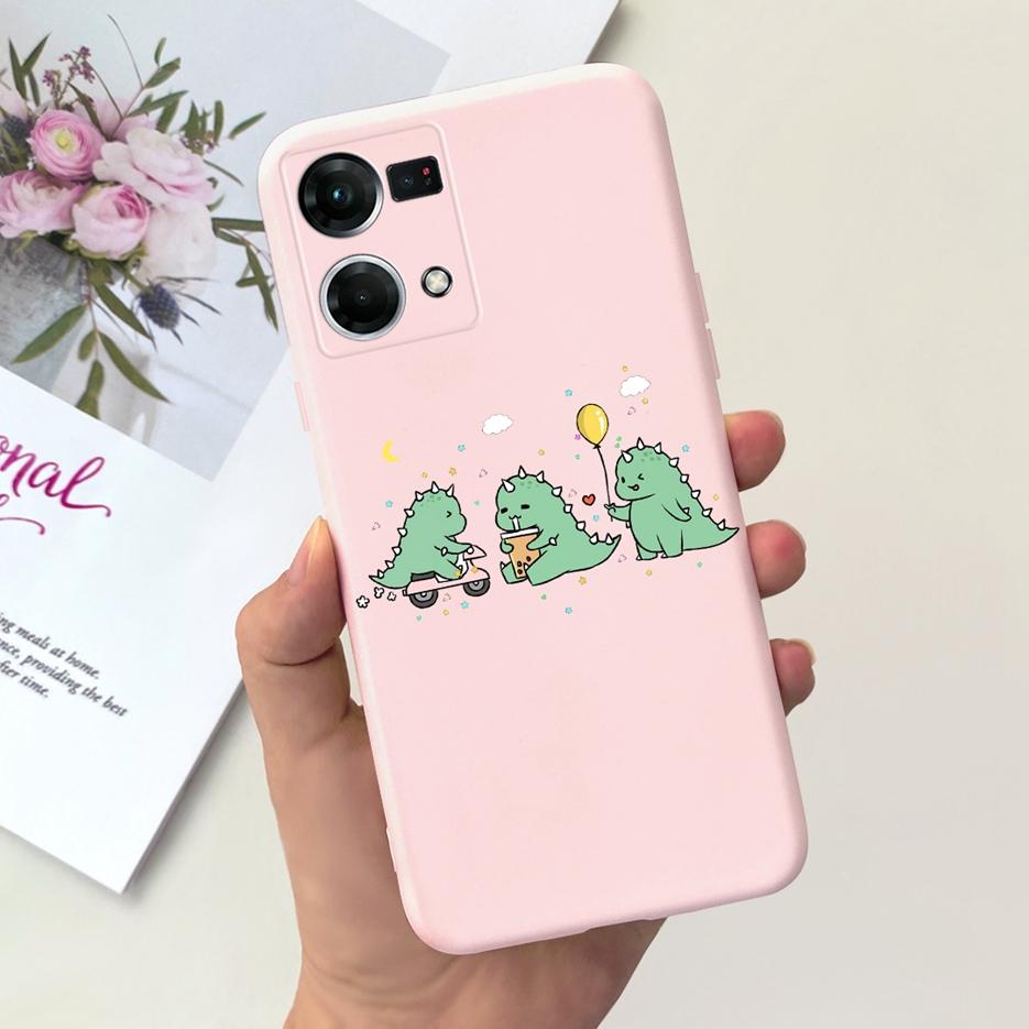 For Oppo F21 Pro 4G Case Oppo Reno7 CPH2363 Cute Fashion Cartoon Cover Soft Silicone Phone Case For Oppo Reno 7 F21Pro 4G Bumper