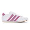 Adidas Originals Taekwondo Slip Resistant And Abrasion Resistant Coverage Low top Training Shoes Unisex White Rose Red JQ4774(Team80-S-BOX)