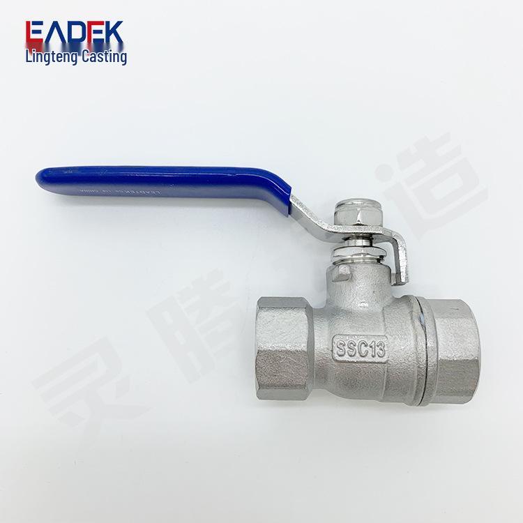 LT-52J Stainless Steel 304 Two-Piece Reduced Bore Ball Valve 2PC Manual Internal Thread High Pressure