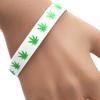 Jewelry Creative Waterproof Sports Wristband Maple Leaf Bracelet Silicone Bracelet Wristband Bangle