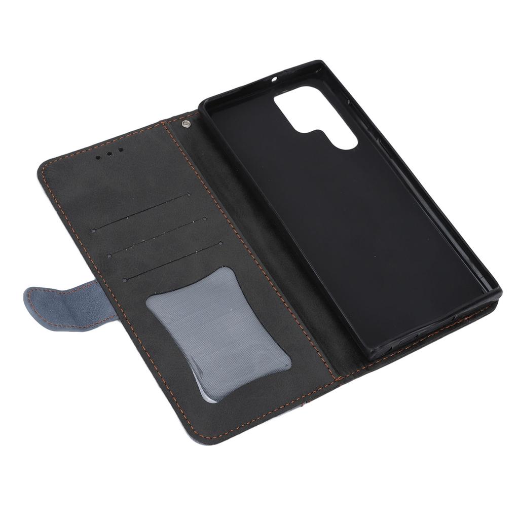 2 In 1 Wallet Case Precise Cutouts Built In Stand Magnetic Flip Cover with Lanyard for Galaxy S22