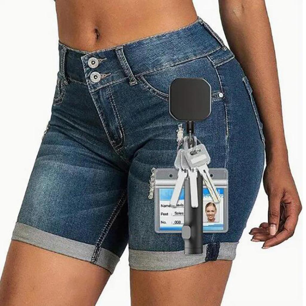 Выдвижной бейдж-ролик Шнурок для ID-карты Бейдж с именем Металлическое кольцо для ключей Зажим для ремня Выдвижное кольцо для ключей Держатель для ID-карты Зажим для бейджа