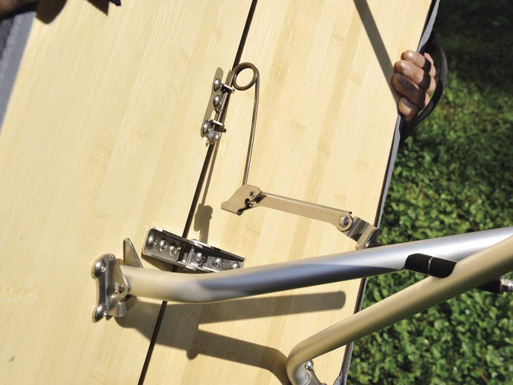 Snow Peak One Action Low Table Bamboo with Storage Case Desk Folding Compact Outdoor Camping LV-100TR