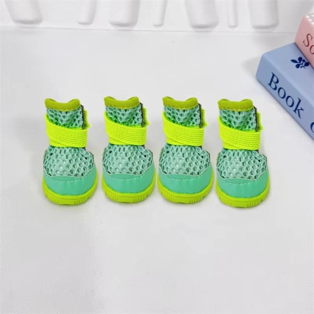 Anti-Slip Small Dog Shoes Breathable Mesh Dog Sandals Fashion Anti-Slip Shoes For Teddy Bichon