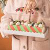 5 шт., Прозрачная ручная упаковочная коробка, рулет для торта, рулон полотенец, швейцарский рулет, подарочная упаковочная коробка для выпечки своими руками