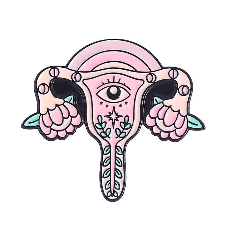 Эмалевые значки Girl Power, Значки на лацкан с матовым покрытием, Броши в виде матки, Значки с феминистским кулаком, Ювелирные изделия, Подарок для женщин, подруг