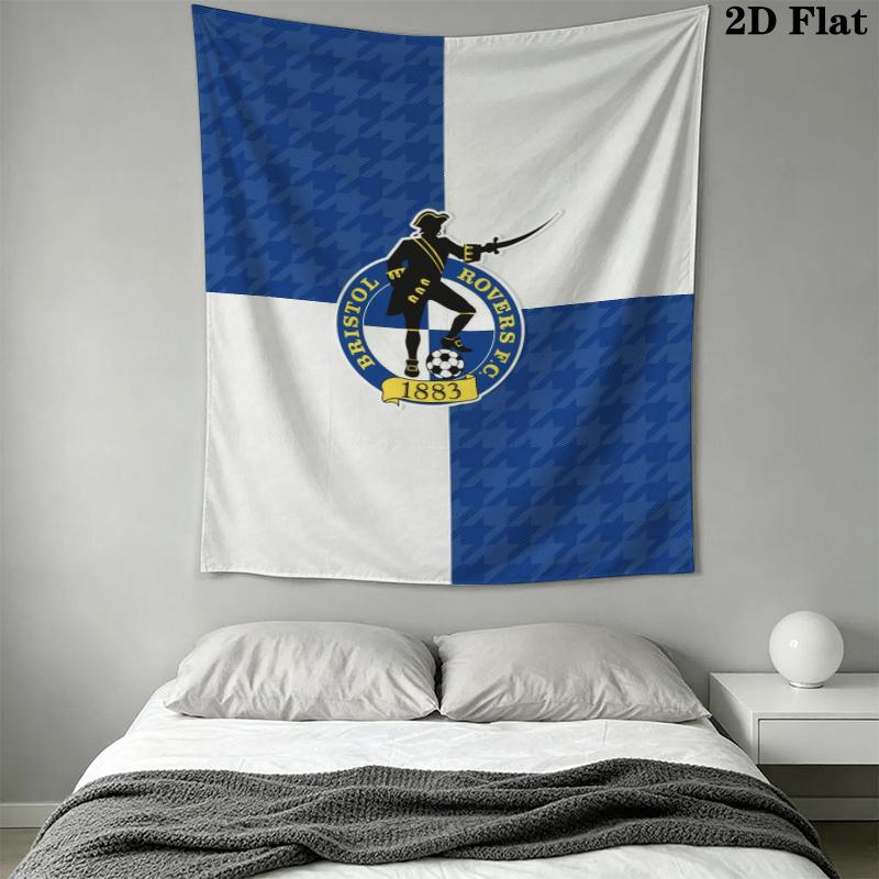Bristol Rovers fc Wall Tapestry Aesthetic Wall Hanging Printed Fabric Blanket Decorative Tapestries for Bedroom Living Room Home Decor