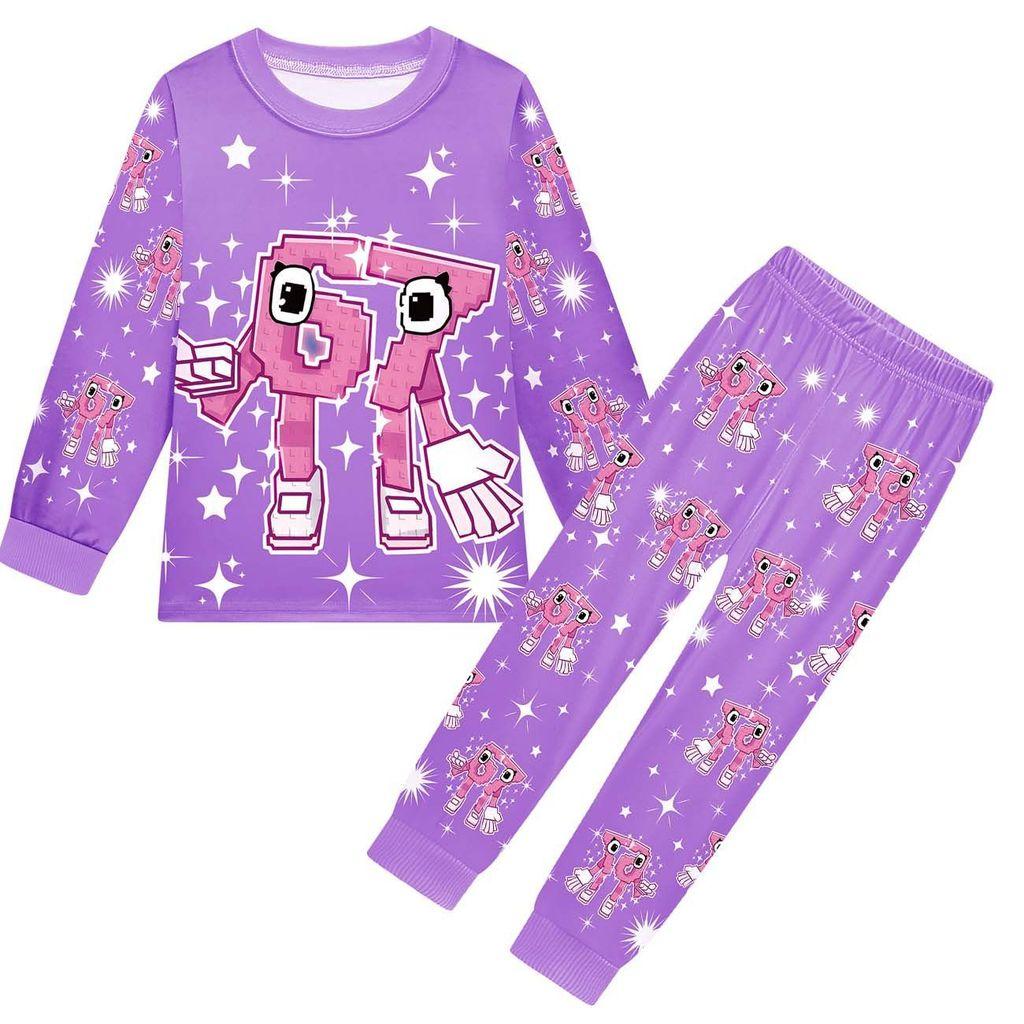 19704 Kids Boys Girls Steal a Brainrot 67 Six Seven Print Long Sleeves T-Shirt Pants Pajamas Sleepwear Sets