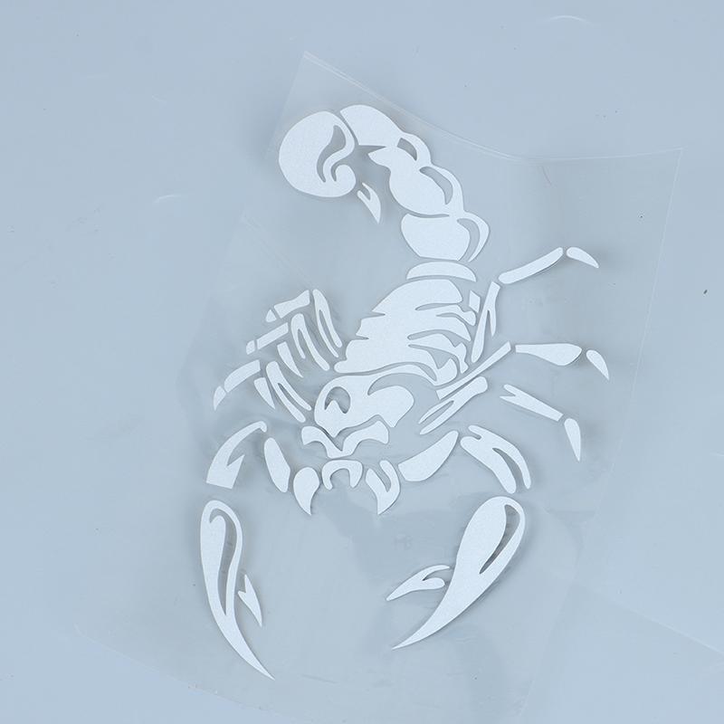 Маленькая автомобильная светоотражающая наклейка в виде скорпиона, наклейка на капот, запасное колесо, автомобильная наклейка