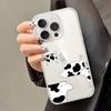 Чехол для телефона D-Dairy-Cow для iPhone 17 16 15 14 Plus 13 12 11 Pro Max Задняя крышка телефона Прозрачный ударопрочный чехол