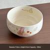 Керамическая тарелка Dudubowl с мультяшным рисунком