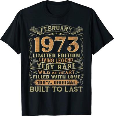 Винтажная футболка унисекс F Ruary на день рождения Born In F Ruary