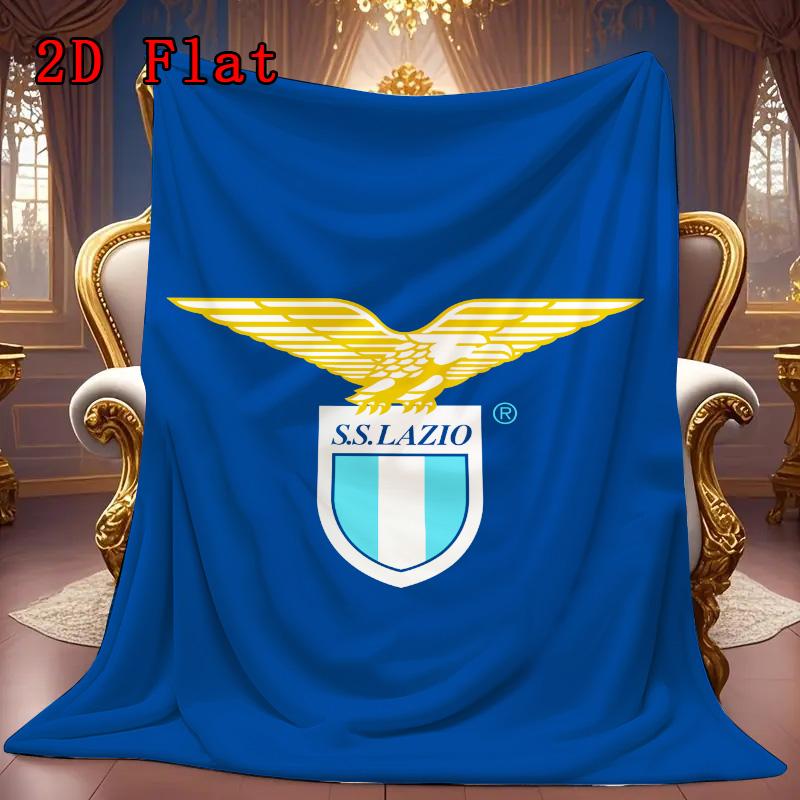 Lazio 2D Flat Pattern Flannel Blanket High quality All Seasons Warmth and Comfort Perfect for Christmas Gifts.