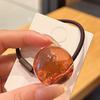 2Pcs Women Hair Ropes Transparent Jelly Ball Design High Elasticity Hair Ties No Damage Ponytails Buns Holder Hair