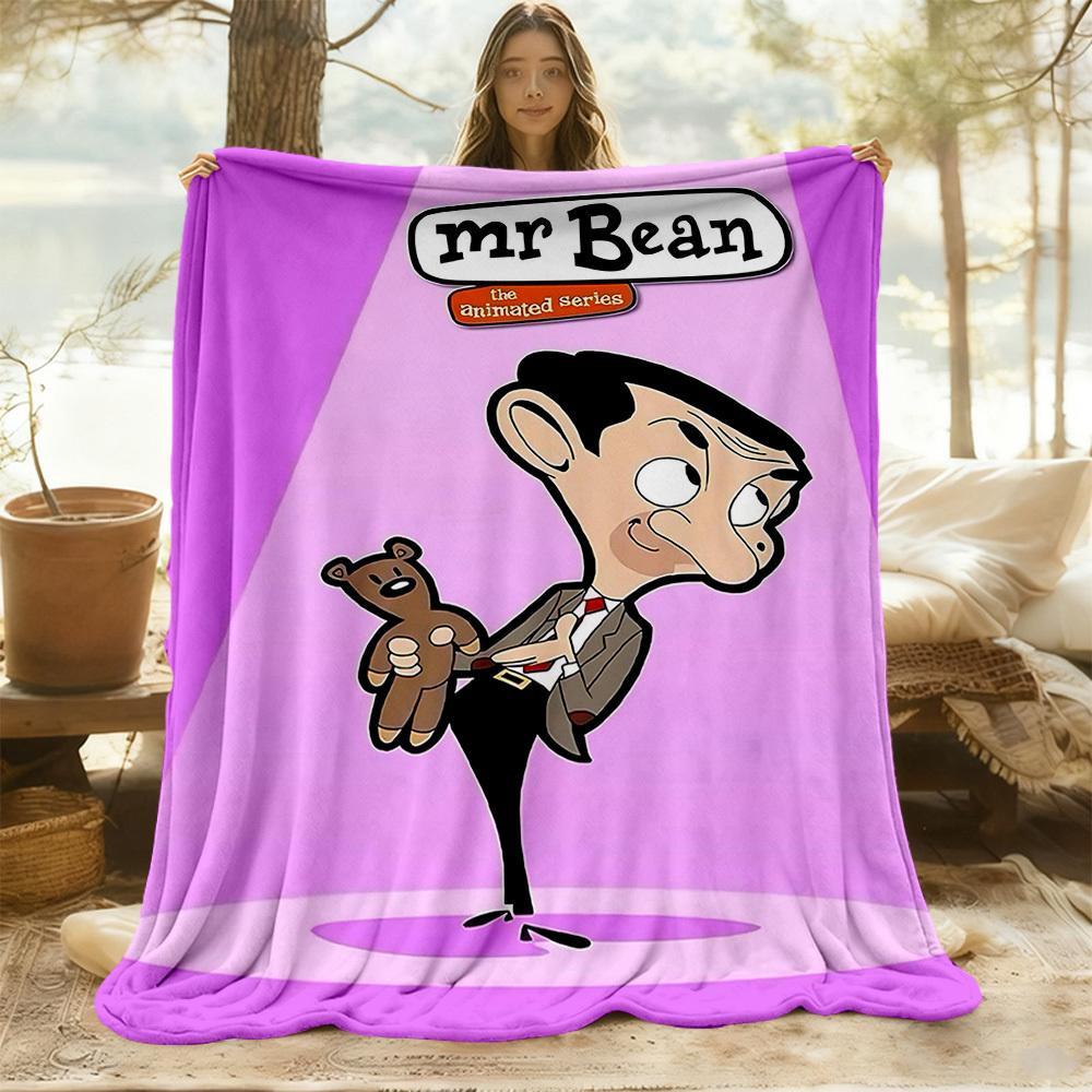 1 шт. г-н. Плед Bean для улицы, легкий, фланелевый, для использования в любое время года, для дивана, кровати, путешествий, кемпинга, гостиной, офиса, дивана029