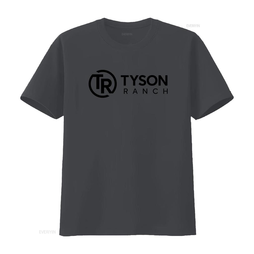 Tyson Ranch Print T Shirt Streetwear Casual vintage Washed Comfortable Unisex Versatile streetwear Top For Everyday Wear Soft