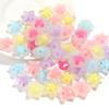 Pack of 50 Colorful Acrylic Star Beads for DIY Bracelets & Phone Chains
