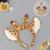 Halloween Costume Accessory Set Deer Ears Tail Hoof Gloves Knitted Animal Headband Party Cosplay