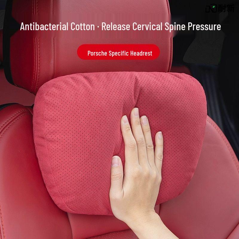 Porsche Macan/Cayenne Headrest Neck & Lumbar Support Pillow: Fits 718, Panamera, 911