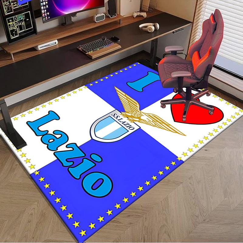 Lazio Football Club Emblem Area Rug Office rug, Chair Rug, Decor Carpet Livingroom bedroom Mat, Large Size Fan gifts Christmas gifts