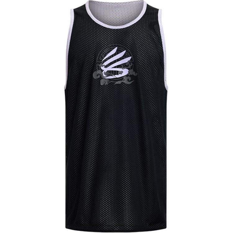 Under Armour Curry China Tour Series сетчатый баскетбольный спортивный дышащий жилет без рукавов мужской топ черный 6001844-001