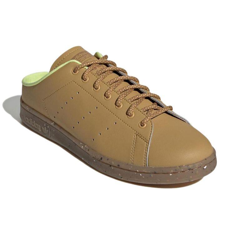 adidas Кроссовки унисекс Stan Smith Mule Plant and Grow Коричневые золотисто-бежевые полузамороженно-желтые GY9666