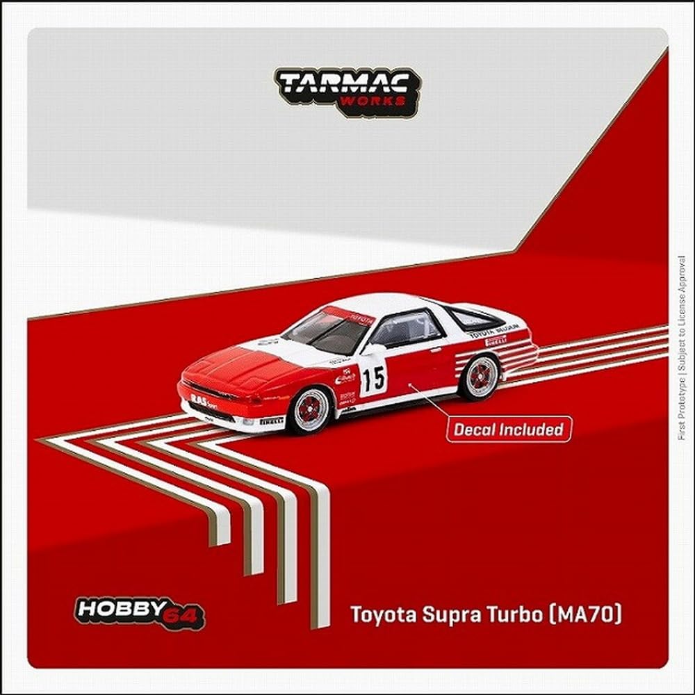 TARMACWORKS Toyota Supra Turbo ETCC 1987 Калдерари Готовое изделие 1/64 (МА70) M. Миканджели/Е. T64-064-87ETC15