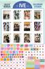 IVE Ive Goods Large Wall Calendar 2024 Sticker Set (Reiwa 6) + K-POP