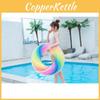 Unique Rainbow Inflatable Armband Float Ring For Swimming Activities Eco-friendly Pvc