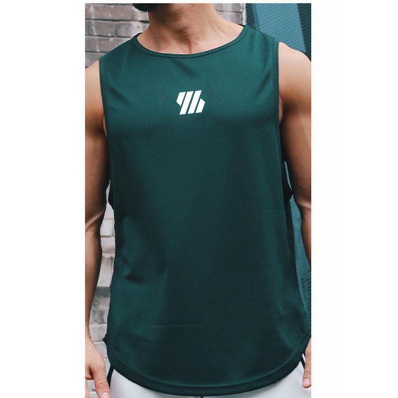 2023 Newest Summer Gym Vest High Quality Mesh Shirt Sleeveless T-shirts Men Tank Tops Running Fitness Sports Vest Men Clothing