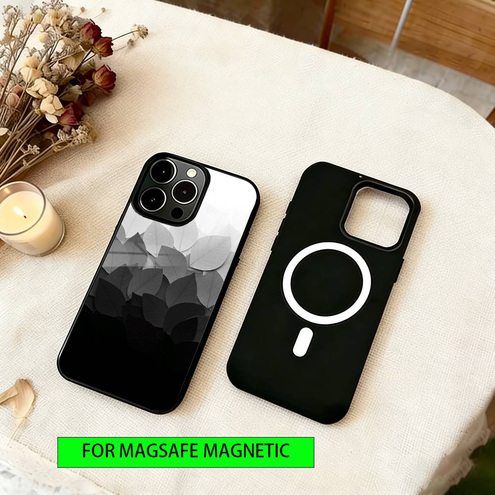 Colorful leaves Phone Case For iPhone17,16,15,14,13,12,11 Plus,Pro Magnetic For Magsafe Wireless Charging