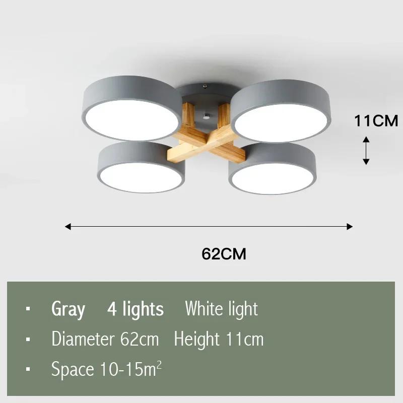 Потолочные светильники из скандинавского дерева, светодиодные, для помещений, цветные, декоративная люстра Macaron, креативный потолочный светильник для гостиной, спальни, кабинета, кафе