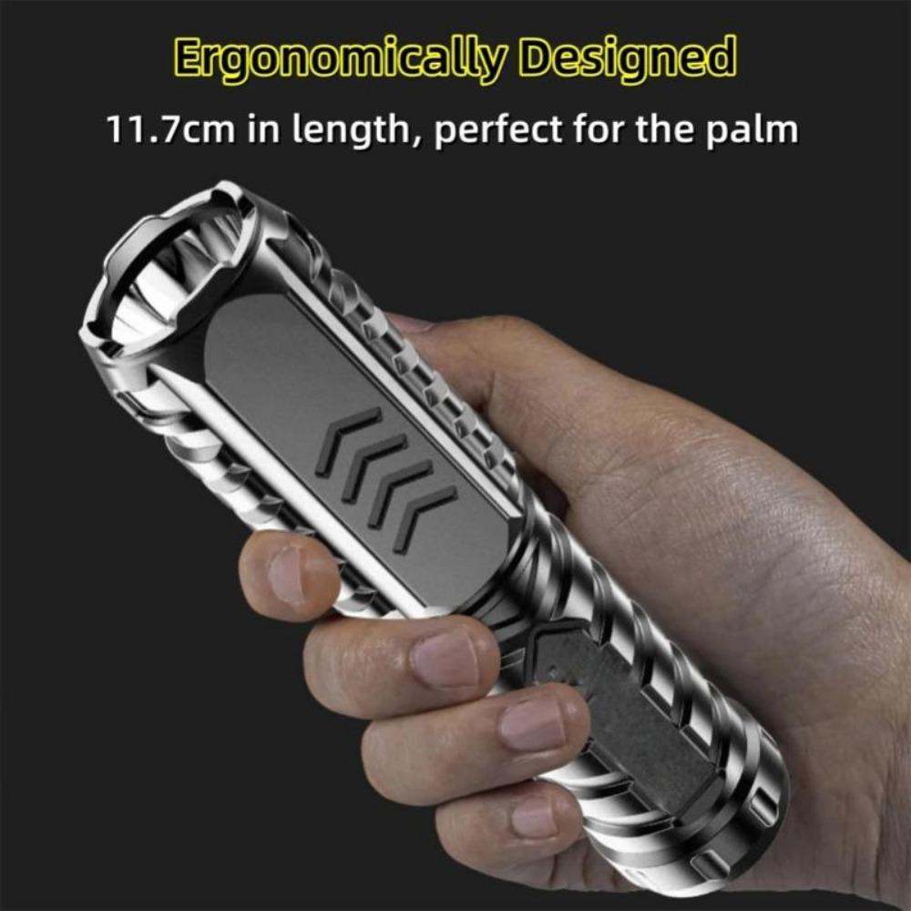 4000LM Portable Powerful LED Flashlight USB Rechargeable Torch Light Flashlight Tactical Lantern Long Shot Hand Lamp For Camping