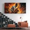 Pianist Playing Piano Saxophone Violin  Jazz Band Canvas Print  Vintage Oil Painting Style Wall Art Gift, Music School Decor