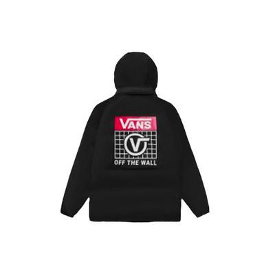 Vans Ветровка с капюшоном и логотипом, мужская куртка, черная VN0A4BPBBLK