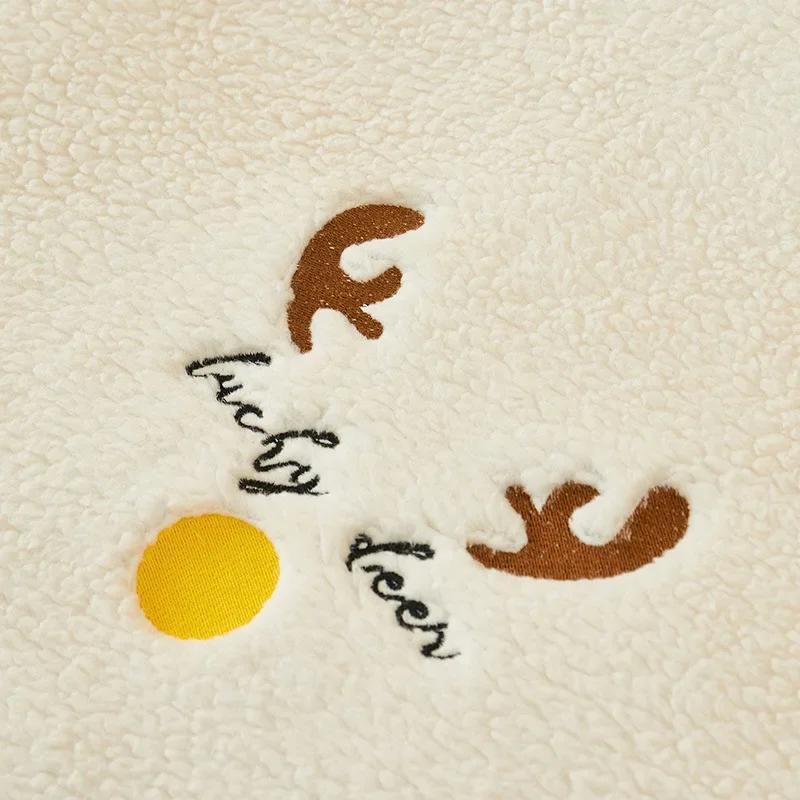 Рождественский толстый кроличий мех плюшевый диванный чехол нескользящий мягкий диван полотенце подушка для гостиной современный домашний декор