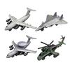 4x 1/60 Scale Pull Back Airplane Model Collectible Gifts Display Ornaments for