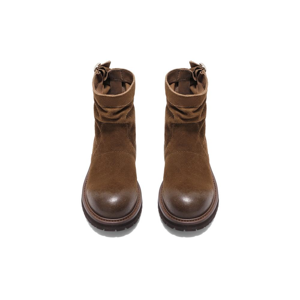 Belle Fashion Comfortable Fashion Boots 2024 Winter New Casual Slimming Short Boots