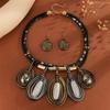 Rhinestone Inlaid Multi-layer Jewelry Set Crystal Women Jewelry Set Necklace Earrings Set  Women